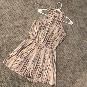 Pink Lily striped romper
